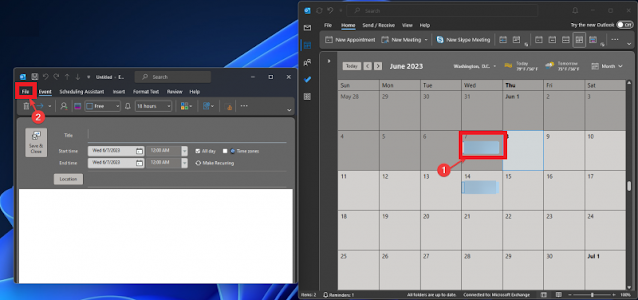 Petunjuk untuk Menyalin Janji Outlook