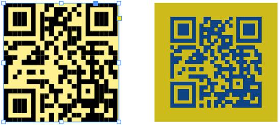 Modificar los atributos del marco del código qr