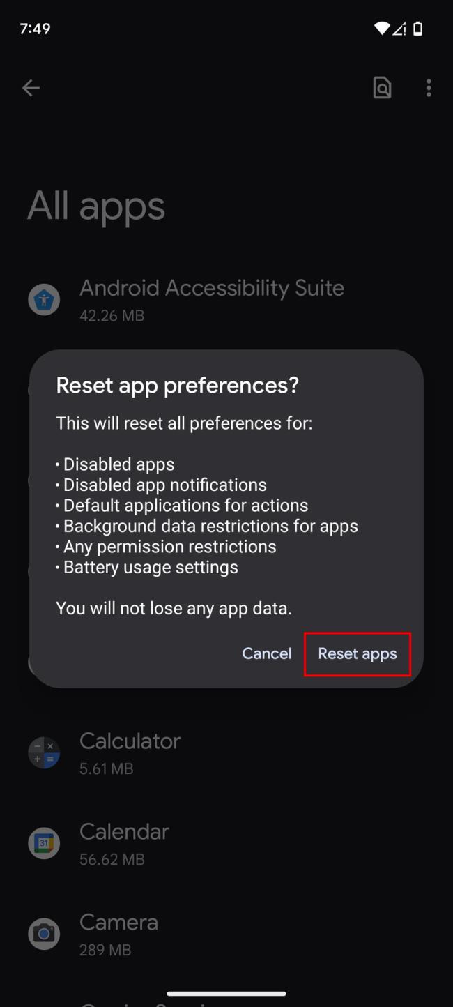 Android 5에서 기본 앱을 재설정하는 방법