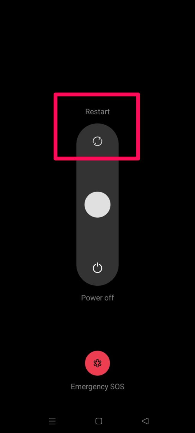 أعد تشغيل جهاز Android الخاص بك