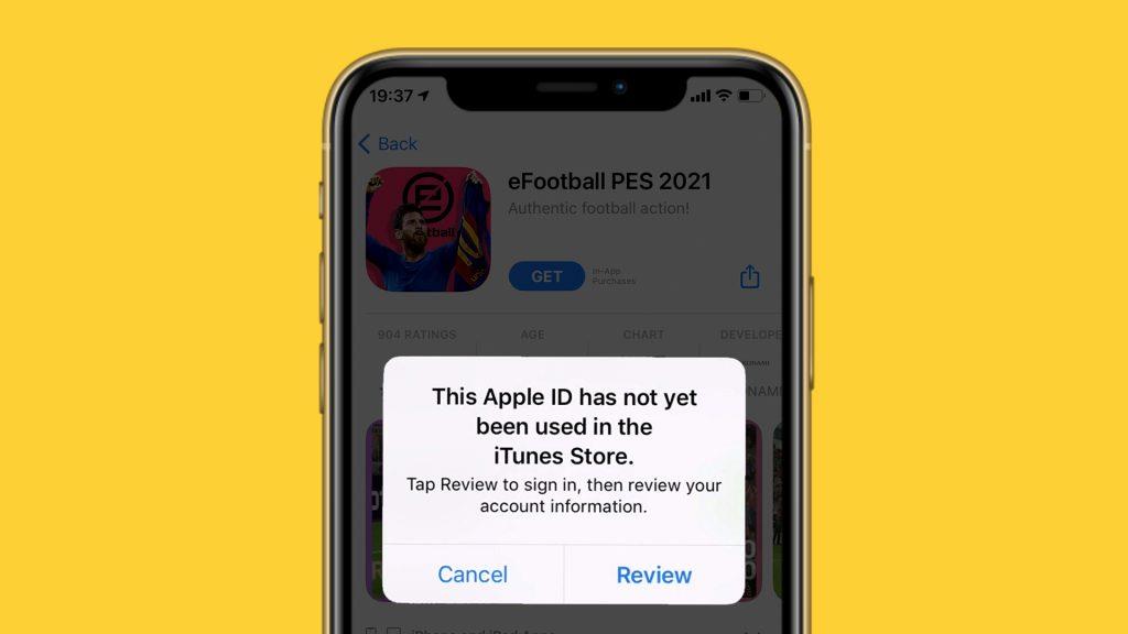 Poprawka: ten identyfikator Apple ID nie był jeszcze używany w App Store