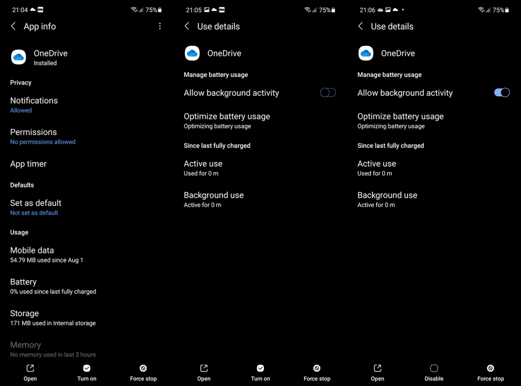 해결: Android용 OneDrive 앱이 동기화되지 않음