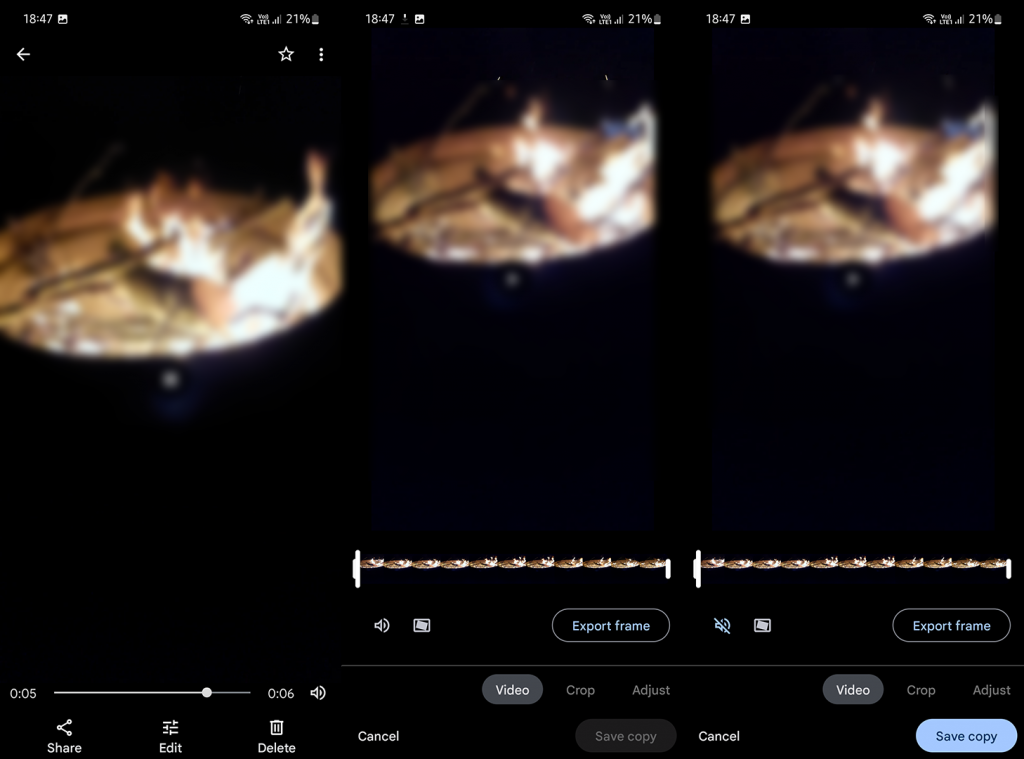 Cách xóa âm thanh khỏi video trên Android Cách xóa âm thanh khỏi video trên Android
