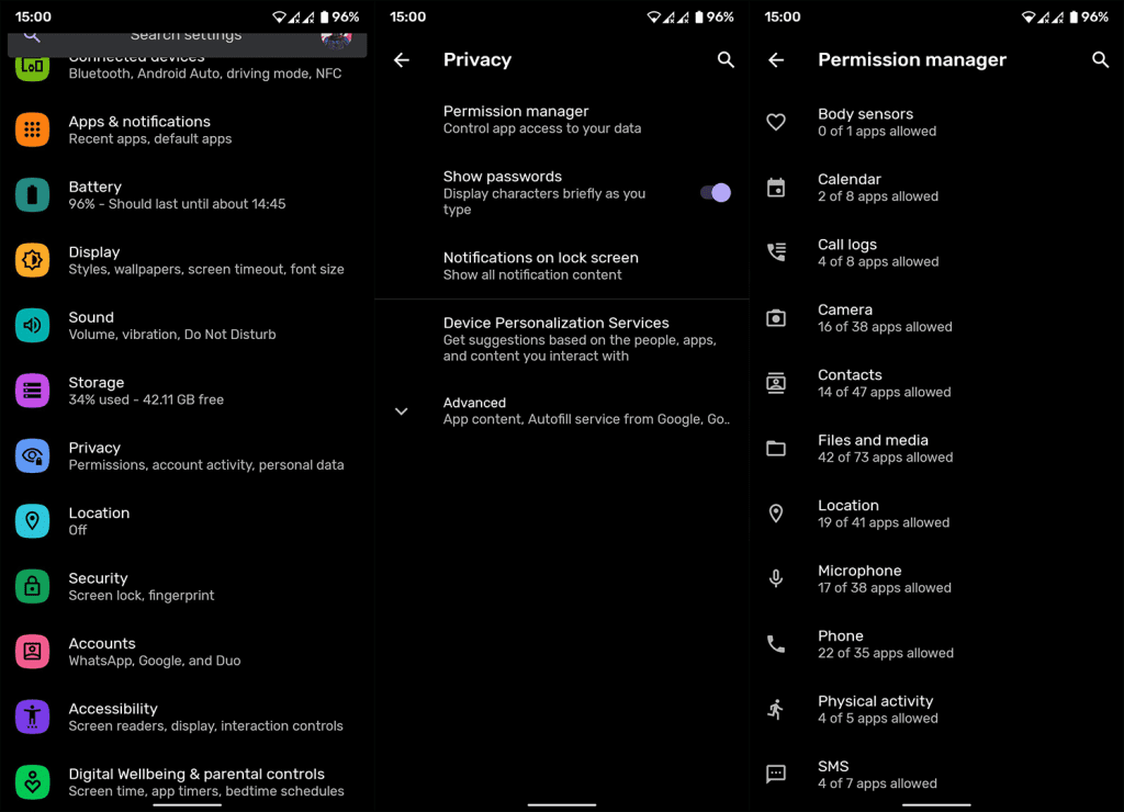 Как управлять разрешениями на Android 11