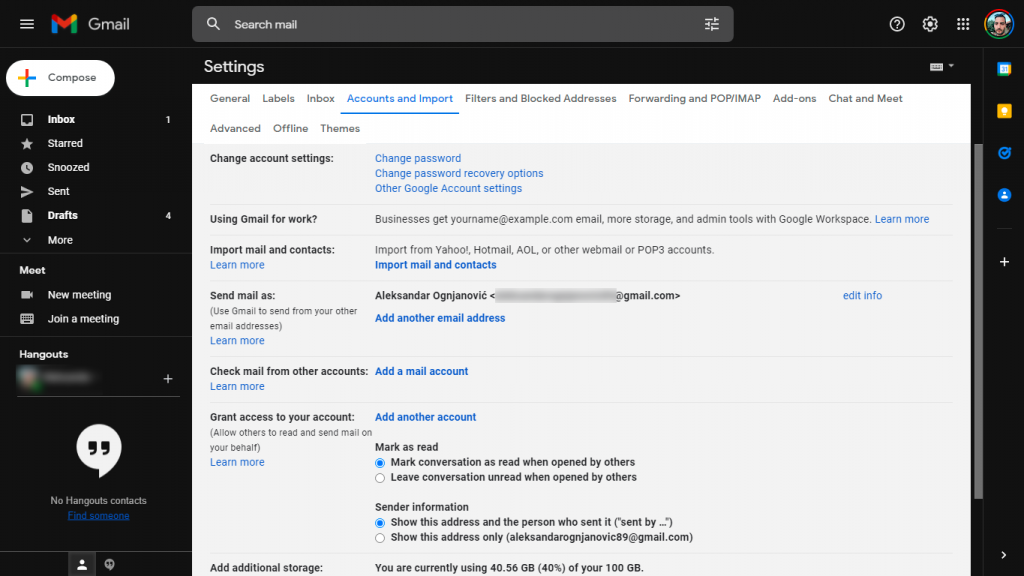 Wijzig de weergavenaam in Gmail in een paar eenvoudige stappen