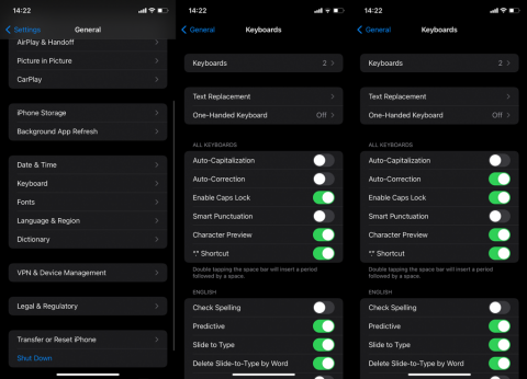 Correction : la correction automatique ne fonctionne pas sur iPhone