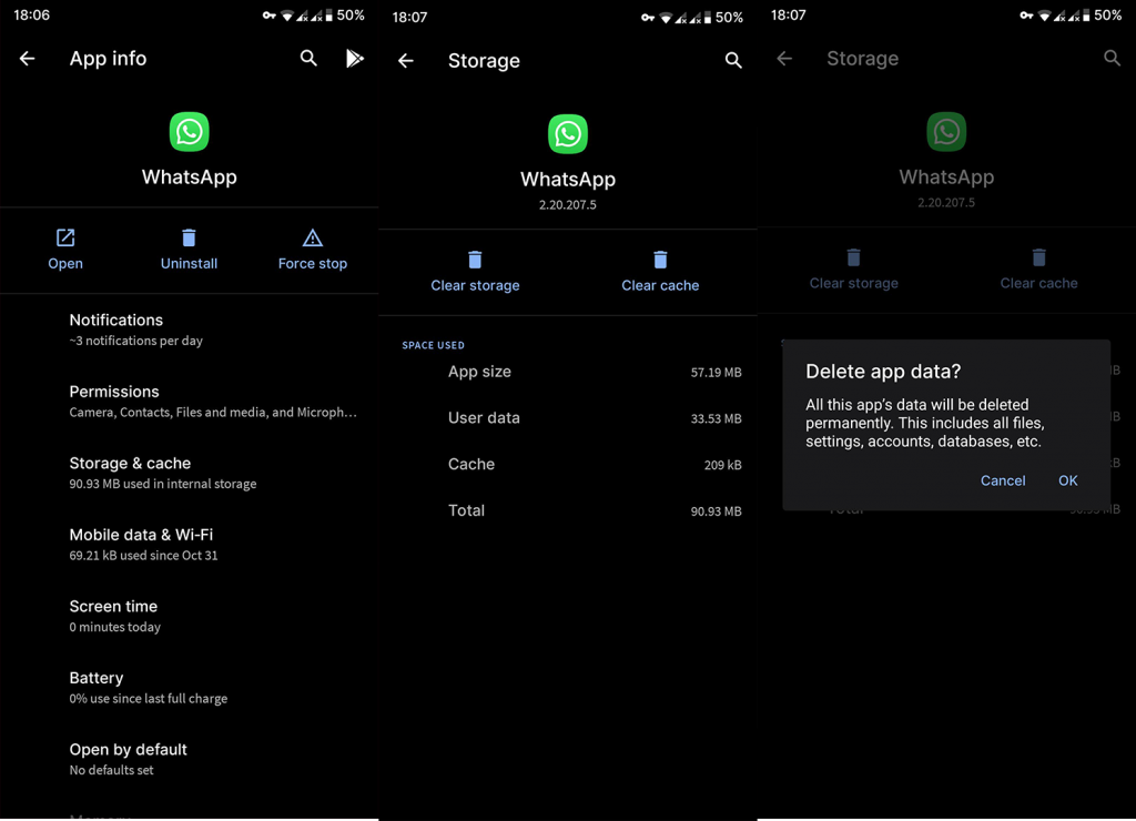 WhatsApp-oproepen werken niet op Android (OPGELOST)