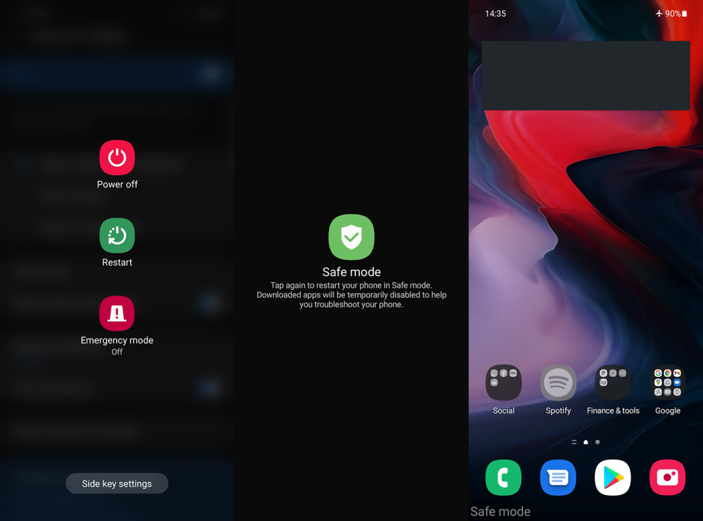 Как войти в безопасный режим на Android (Android 12)