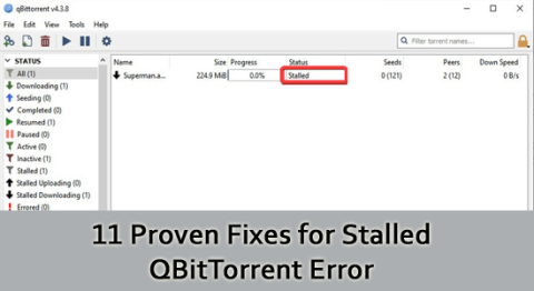 11 個經過驗證的 QBitTorrent 停滯錯誤修復 11 個經過驗證的 QBitTorrent 停滯錯誤修復