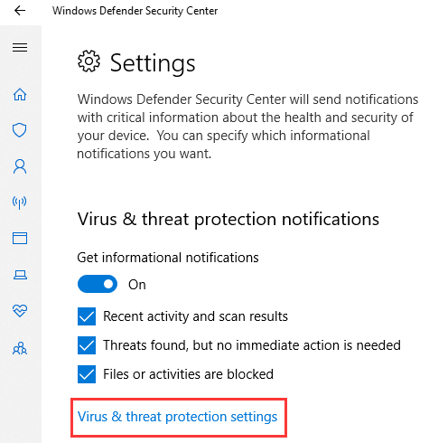 Как включить или выключить Защитник Windows в Windows 10