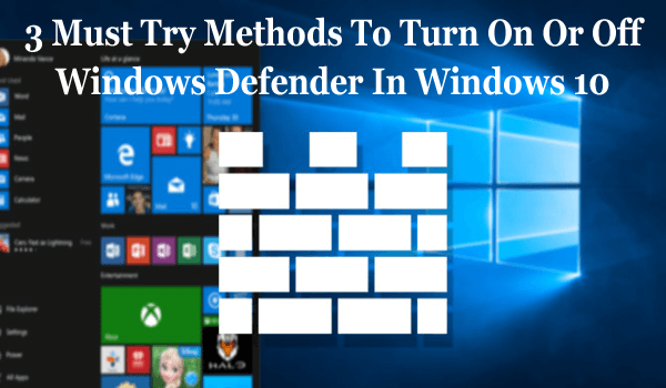 Как включить или выключить Защитник Windows в Windows 10