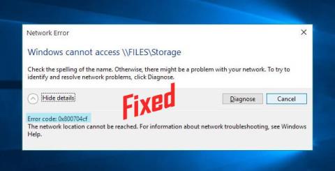 [해결됨] Windows 10/8.1/8에서 네트워크 오류 0x800704cf를 수정하는 방법?