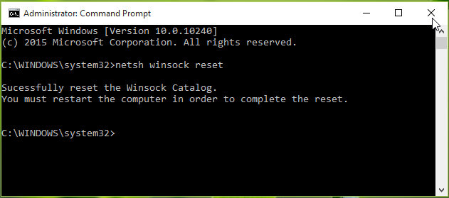 تم الإصلاح: "إدخالات تسجيل مآخذ توصيل Windows المطلوبة للاتصال بالشبكة مفقودة"