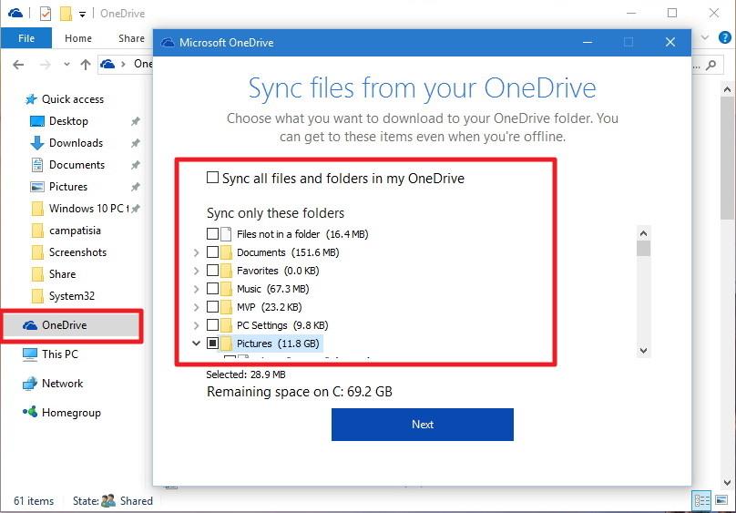 [修正]Windows10でのOneDrive同期の問題