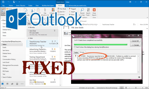 Outlook 오류 0x80042108을 수정하는 방법?