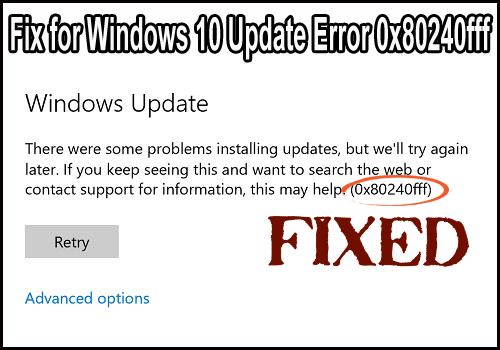 [解決済み]Windows10アップデートエラー0x80240fffを修正する方法