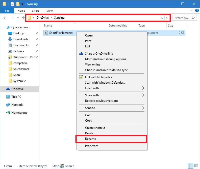 [修正]Windows10でのOneDrive同期の問題
