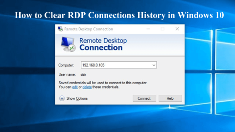 Come cancellare la cronologia delle connessioni desktop remoto