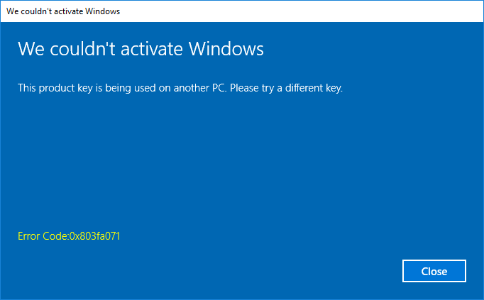 24 наиболее распространенных кода ошибок активации Windows 10 и их исправления [ОБНОВЛЕНО]