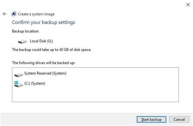 Comment créer une sauvegarde d'image système dans Windows 10