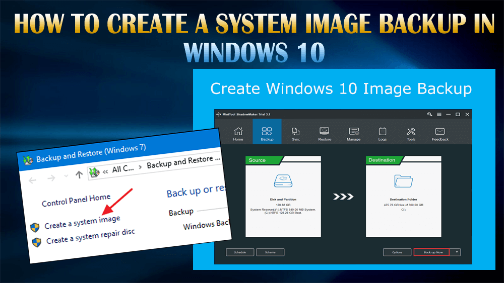 Comment créer une sauvegarde d'image système dans Windows 10