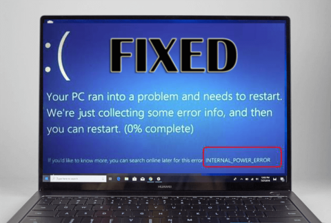 INTERNAL_POWER_ERROR（0x000000A0）を修正する方法