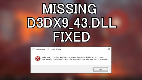 [CORRIGIDO] d3dx9_43.dll Erro ausente ou não encontrado no Windows 10, 8, 8.1 e 7