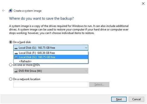 Comment créer une sauvegarde d'image système dans Windows 10