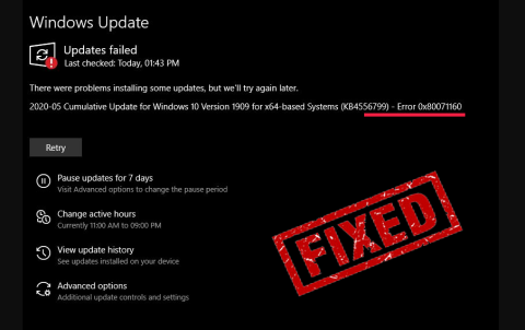 Windows10アップデートエラー0x80071160を修正–最高の調整とコツ