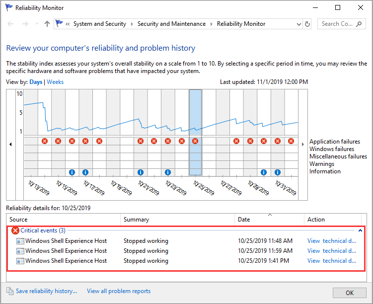 Как просмотреть журналы событий/BSOD/ошибок/сбоев в Windows 10?