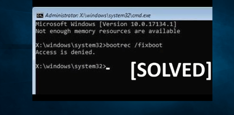 Bootrec / FixbootAccessが拒否されたWindows10エラーを修正する方法は？