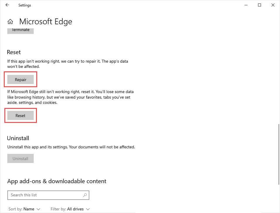 Сбой Microsoft Edge в Windows 10 Проблема [ИСПРАВЛЕНО]