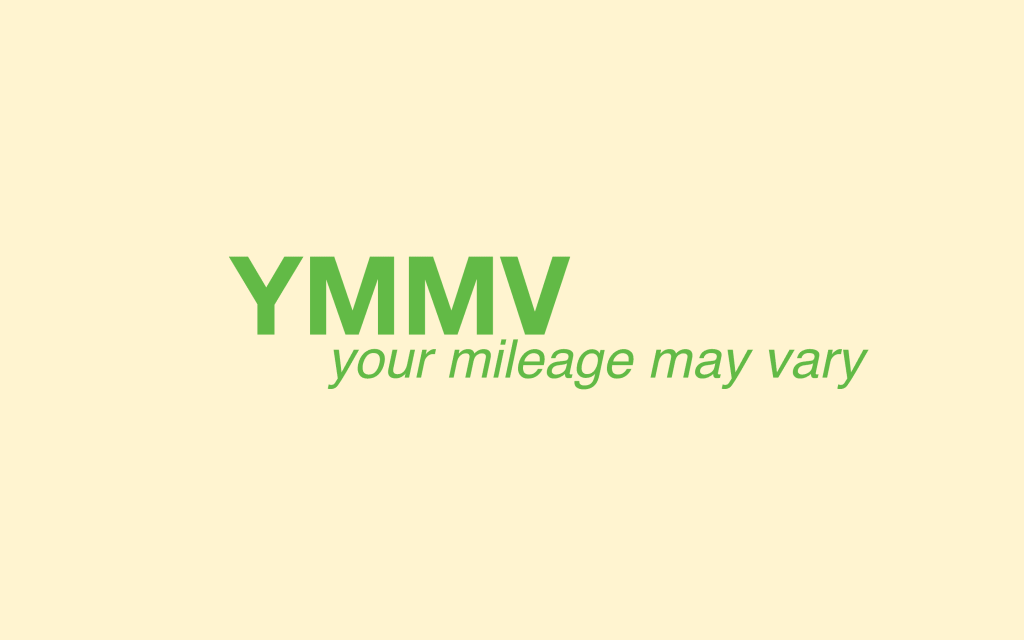 YMMV の意味と使用方法