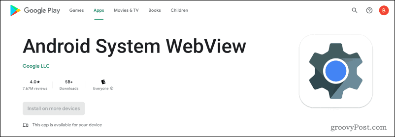 Android システム WebView とは?