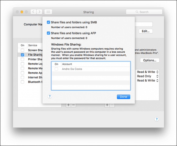 Como conectar em rede Windows 10 e OS X e compartilhar arquivos Como conectar em rede Windows 10 e OS X e compartilhar arquivos