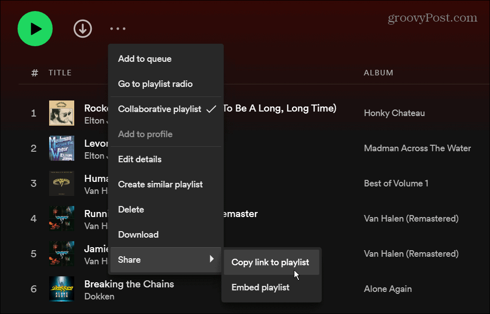 Spotifyで共同プレイリストを作成する方法