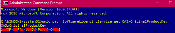 Hoe u uw productsleutel voor Windows 10 kunt vinden