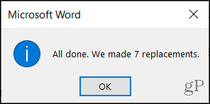 วิธีค้นหาและแทนที่ข้อความใน Microsoft Word