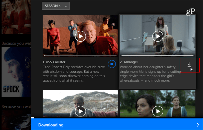Загрузите Netflix Films and TV на Windows 10 для просмотра в автономном режиме
