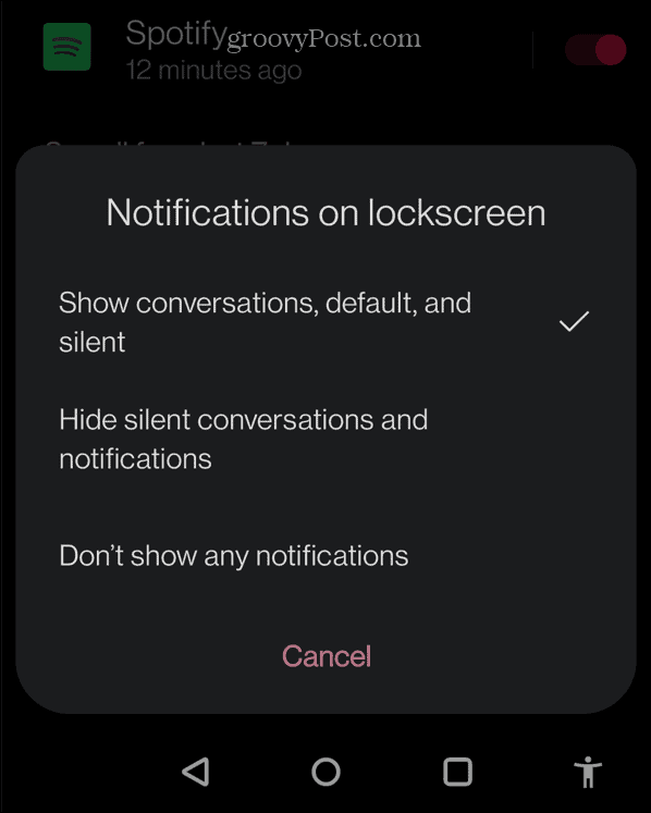 Androidのロック画面でSpotifyを入手する方法
