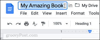 Как сделать книгу в Google Docs