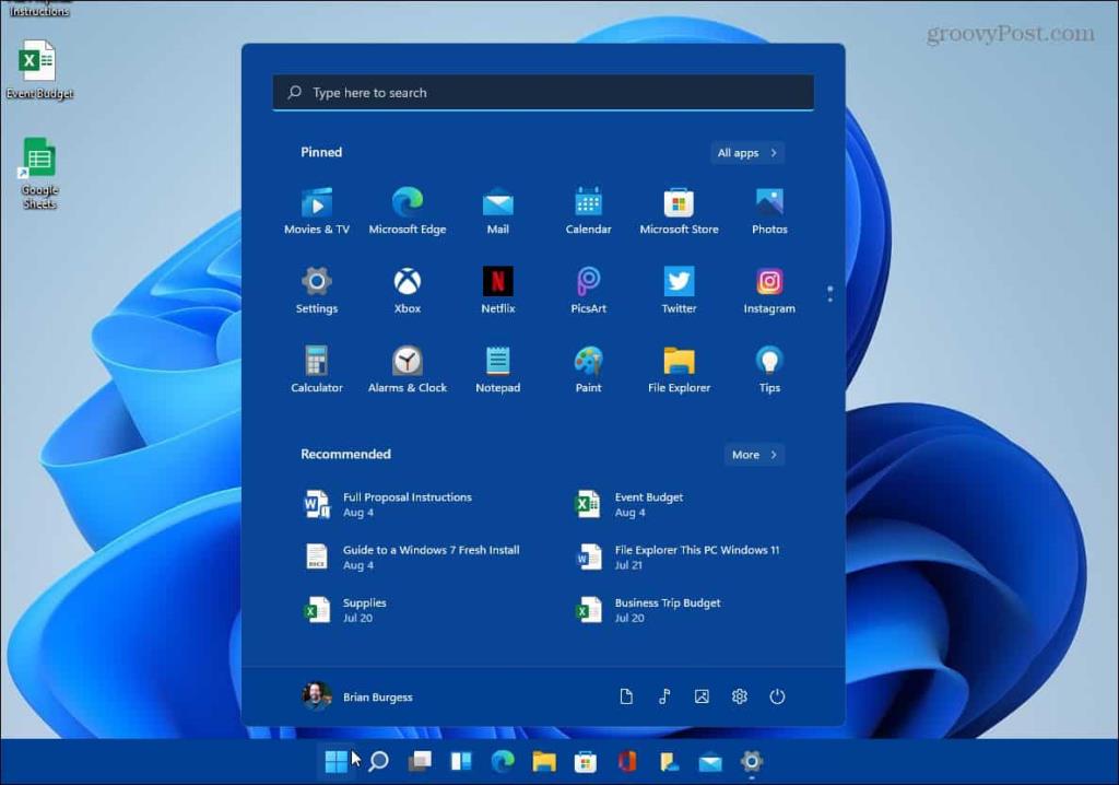 Как изменить цвета меню «Пуск» и панели задач Windows 11