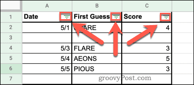 Как удалить пустые строки в Google Sheets