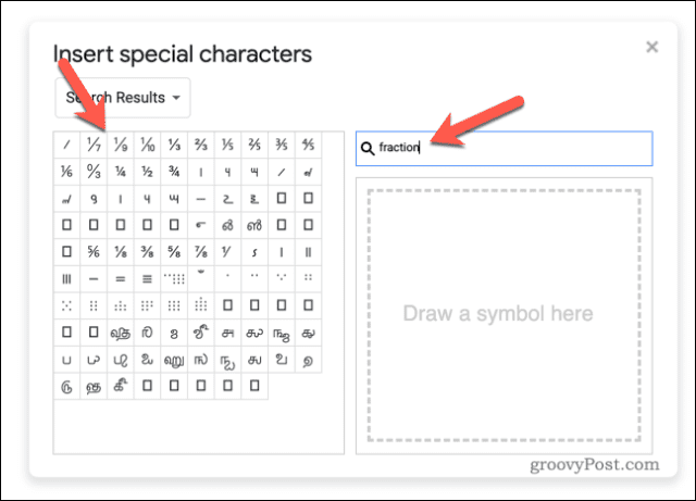Как писать дроби в Google Docs