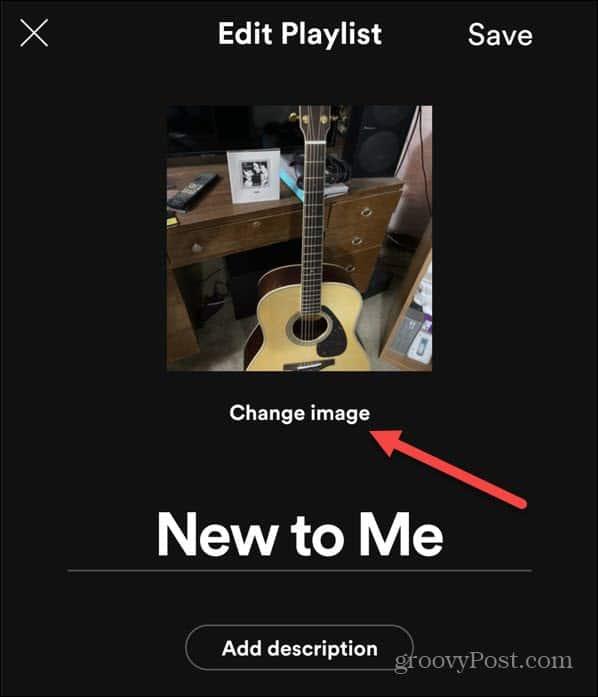 Spotifyプレイリストの画像を変更する方法