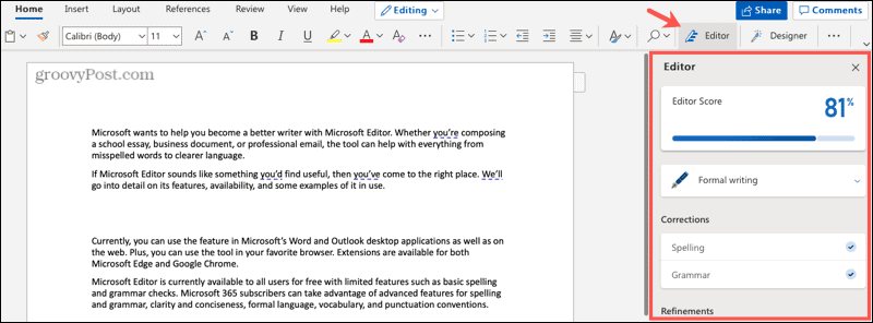 Microsoft Editor とは何ですか? また、何ができるのですか?