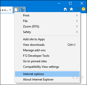 ซ่อนปุ่ม Microsoft Edge Tab ใน Internet Explorer บน Windows 10