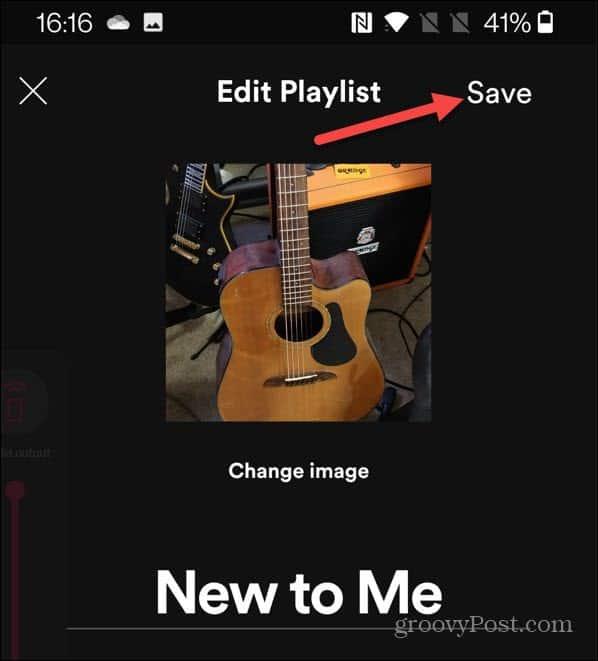 Spotifyプレイリストの画像を変更する方法