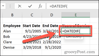 Excelで勤続年数を計算する方法