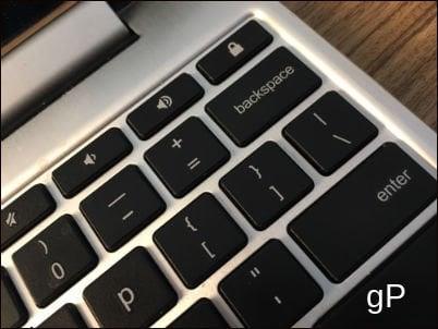 คีย์ลบบน Chromebook อยู่ที่ไหน